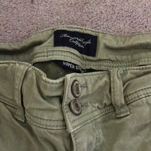 Light Green Super Stretch AE Jeggings